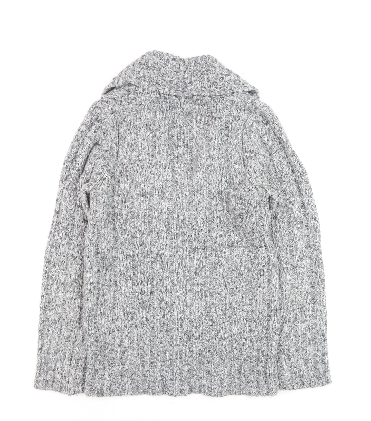 Wallis Women’s Grey Chunky Knit Cowl Neck Jumper Size 8
