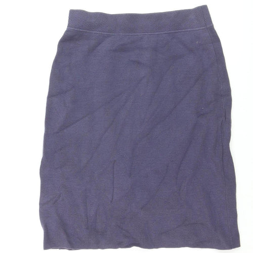 Noa Noa Women’s Purple Cotton Knit Pencil Skirt Size S