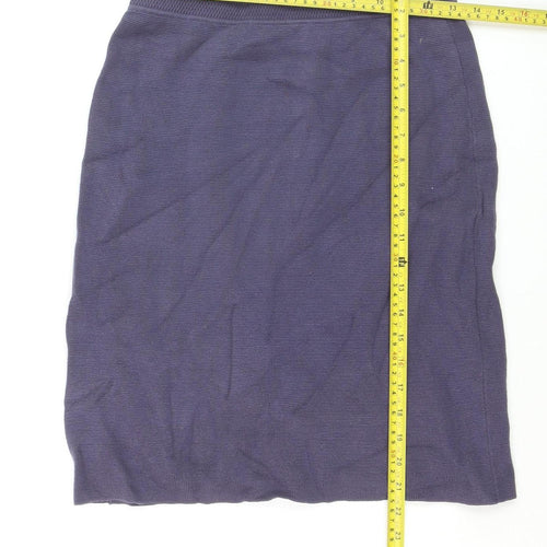 Noa Noa Women’s Purple Cotton Knit Pencil Skirt Size S