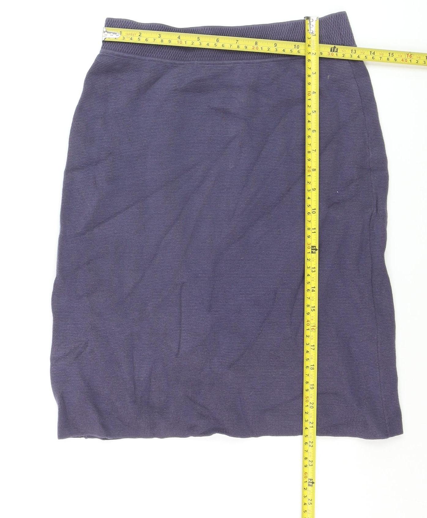 Noa Noa Women’s Purple Cotton Knit Pencil Skirt Size S
