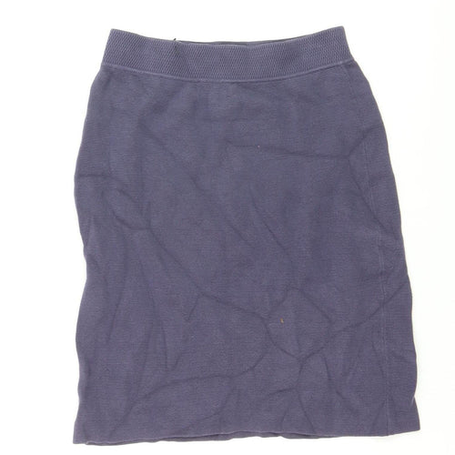 Noa Noa Women’s Purple Cotton Knit Pencil Skirt Size S