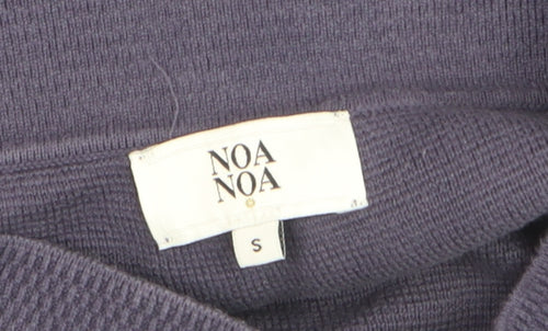 Noa Noa Women’s Purple Cotton Knit Pencil Skirt Size S