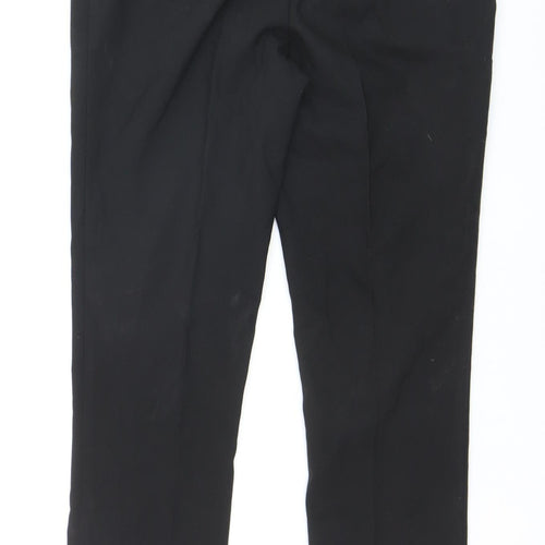 Marks and Spencer Girls Black School Uniform Trousers 13 Years Regular Fit