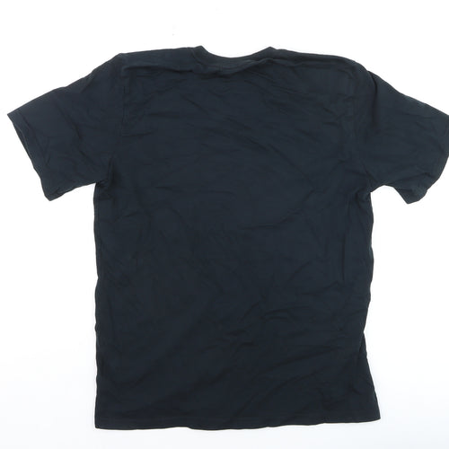 Converse Mens Black Medium Crew Neck Graphic Print T-Shirt