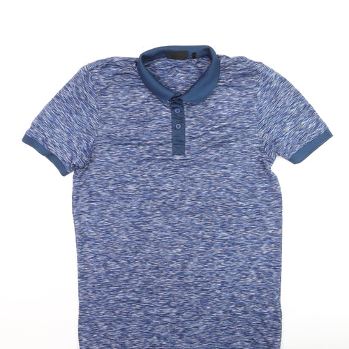 McKenzie Men's Blue Regular Fit Short Sleeve Polo Shirt Size S