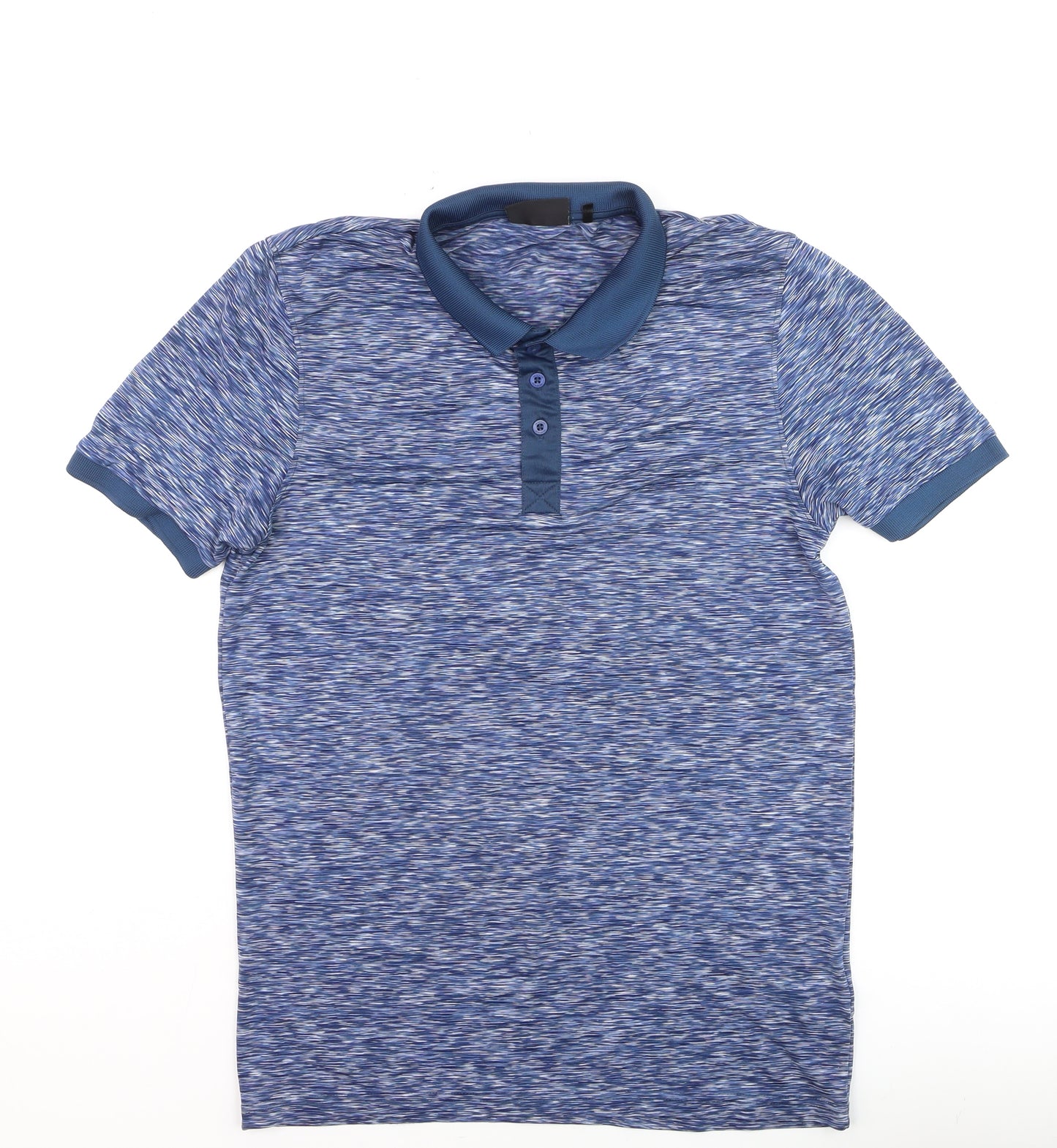 McKenzie Men's Blue Regular Fit Short Sleeve Polo Shirt Size S