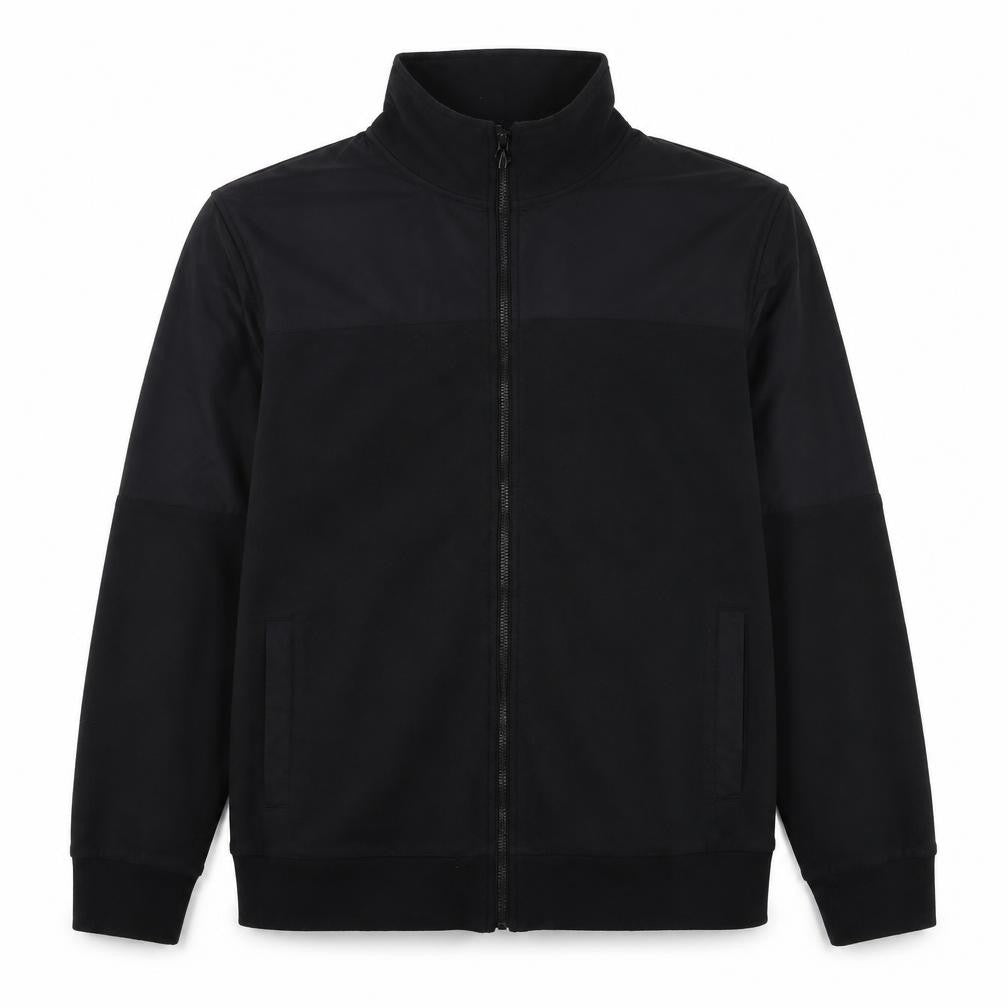Front view of Kenneth Cole Reaction Men's Black XL Full Zip Softshell Jacket