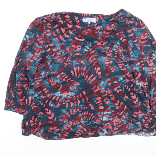 Honor Millburn Womens Multicoloured Floral Tunic Blouse Size 22