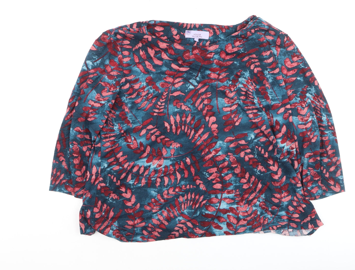 Honor Millburn Womens Multicoloured Floral Tunic Blouse Size 22