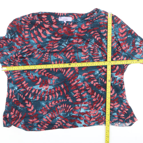 Honor Millburn Womens Multicoloured Floral Tunic Blouse Size 22