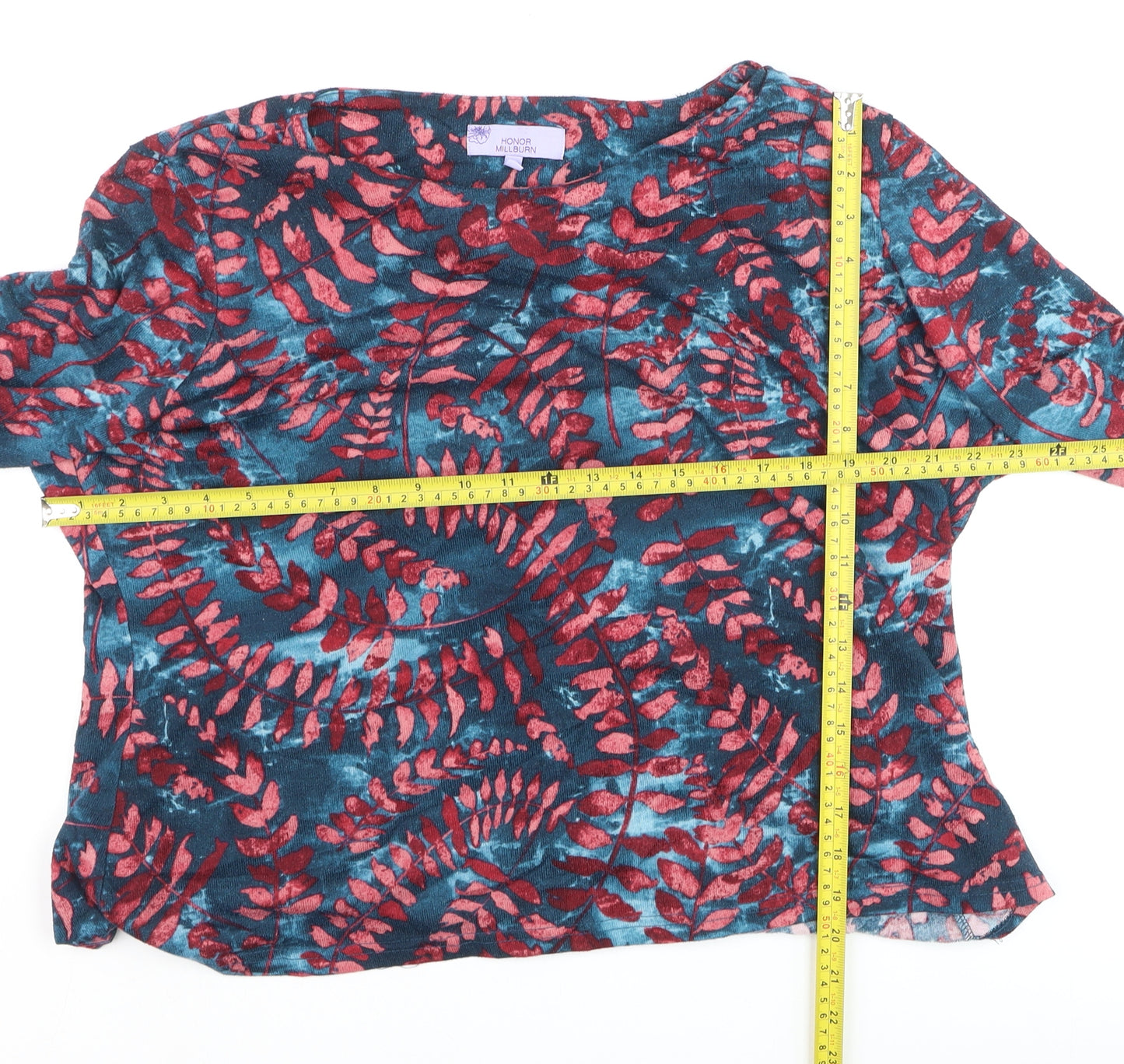 Honor Millburn Womens Multicoloured Floral Tunic Blouse Size 22