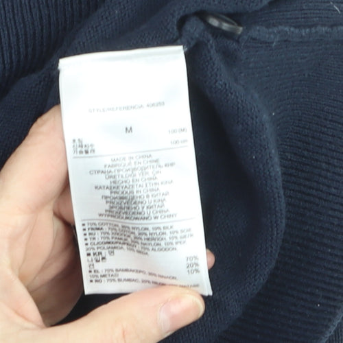 Banana Republic Men’s Blue Collared Pullover Jumper Size M