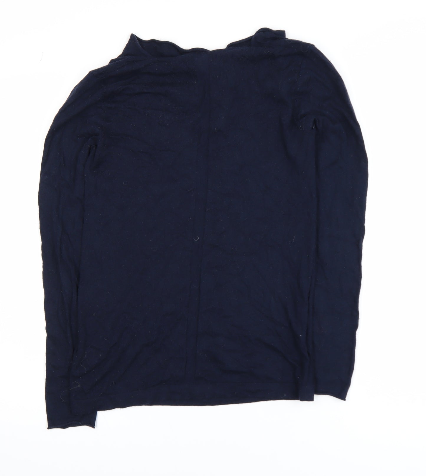 Jigsaw Women's Blue Cowl Neck Long Sleeve Knit Top Size S