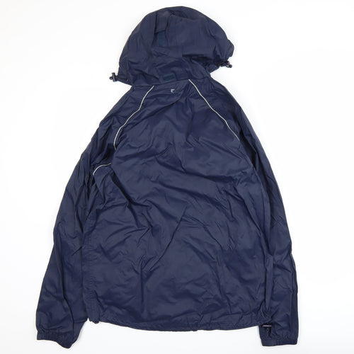 Mountain Warehouse Mens Blue XS Waterproof Hooded Rain Jacket