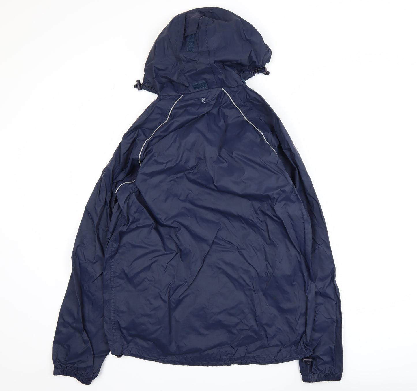 Mountain Warehouse Mens Blue XS Waterproof Hooded Rain Jacket