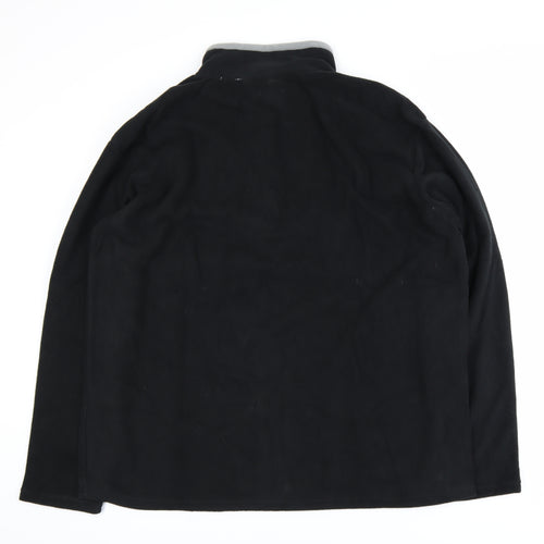 Atlas For Men Black XL Men's Activewear 1/4 Zip Fleece Jacket