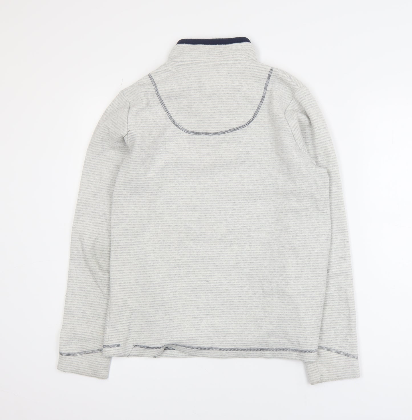 Weird Fish Women’s Grey 1/4 Zip Fleece Active Jacket Size 10