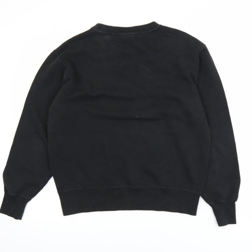 Champion Men's Black Medium Pullover Sweatshirt with Logo