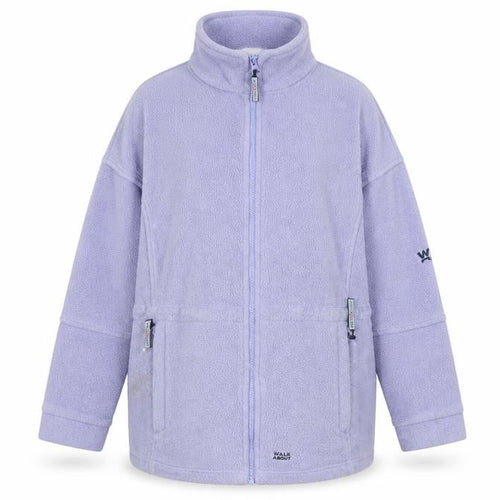 Walk About Women Purple Fleece Full Zip Jacket Size 10 Activewear