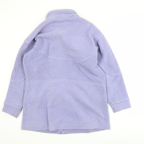 Walk About Women Purple Fleece Full Zip Jacket Size 10 Activewear