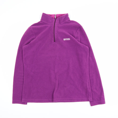 Regatta Women’s Purple Fleece Half Zip Activewear Jacket Size 16