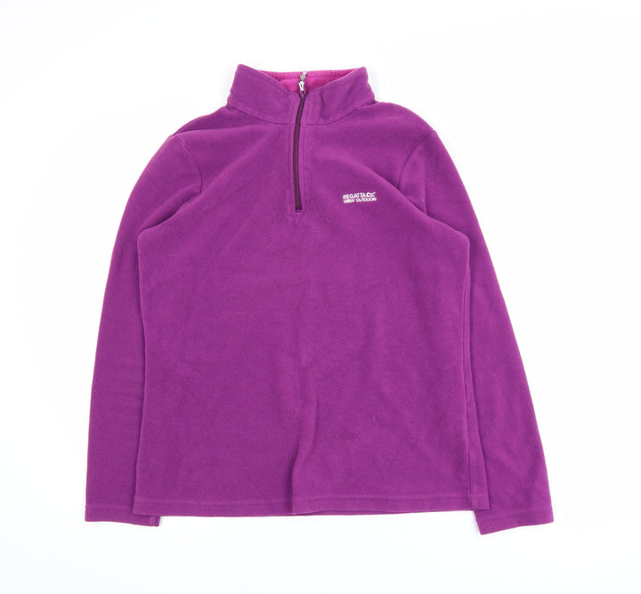 Regatta Women’s Purple Fleece Half Zip Activewear Jacket Size 16