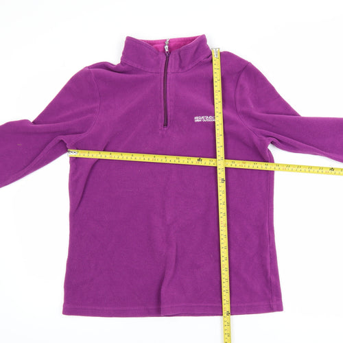 Regatta Women’s Purple Fleece Half Zip Activewear Jacket Size 16