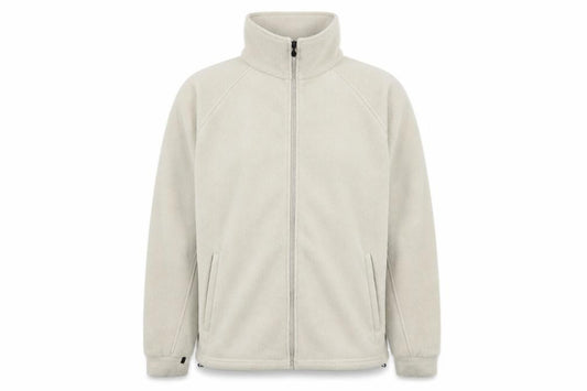 Front view of Regatta Men's Beige Fleece Windbreaker Jacket L 42in