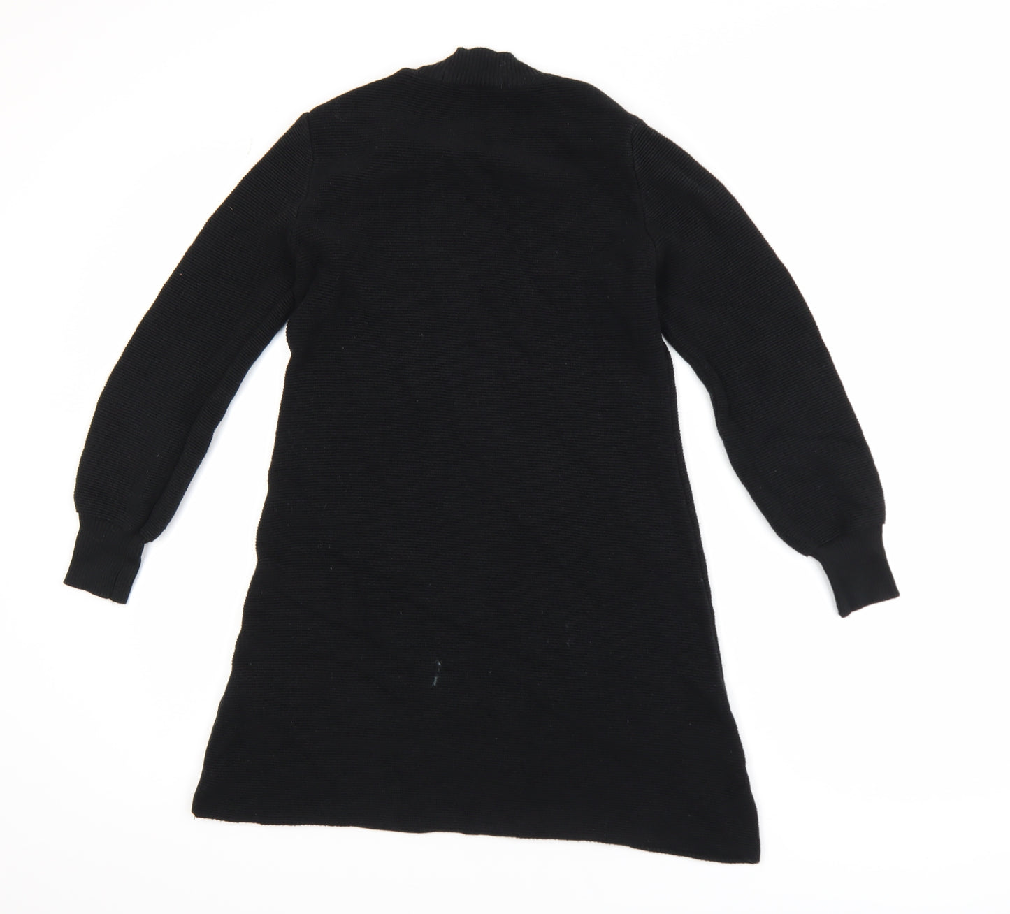 Bik Bok Womens Black XS Mock Neck Long Sleeve Tunic Jumper Dress