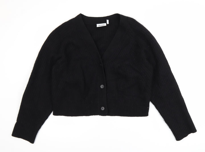 Weekday Women's Black V-Neck Cardigan Jumper Size M