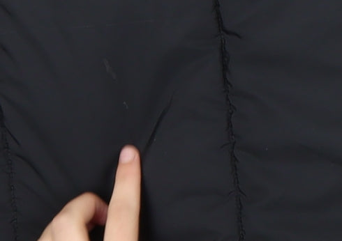 Marks and Spencer Women's Black Long Hooded Puffer Coat Size 4