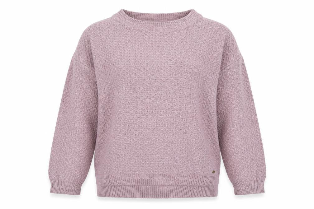 Fat Face Women’s Pink Cotton Wool Crew Neck Jumper Size 8