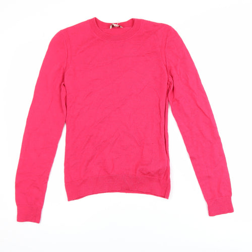 GAP Women's Pink Merino Wool Crew Neck Jumper Size M