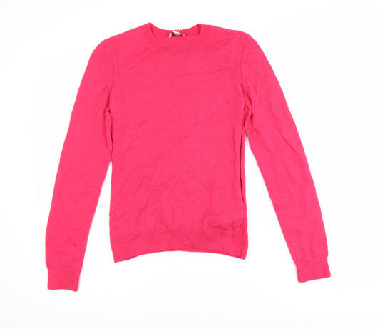 GAP Women's Pink Merino Wool Crew Neck Jumper Size M