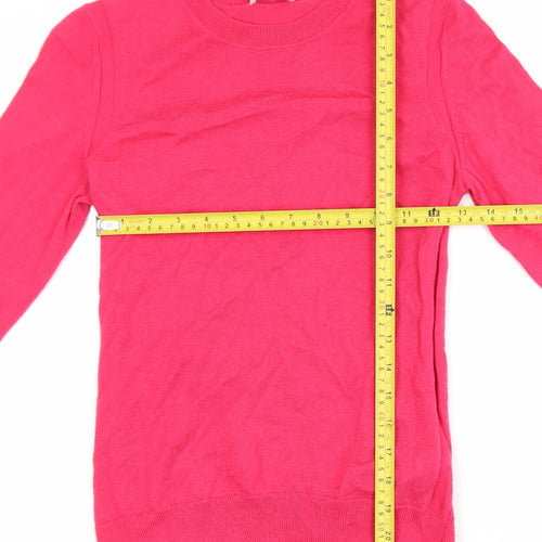 GAP Women's Pink Merino Wool Crew Neck Jumper Size M