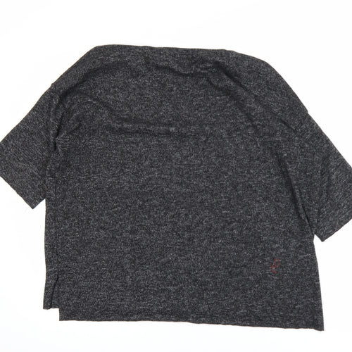 Zara Trafaluc Women’s Grey Relaxed Fit Jersey T-Shirt Size 12