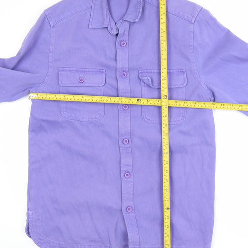 ASOS DESIGN Women Purple Cotton Bee Embroidered Jacket M
