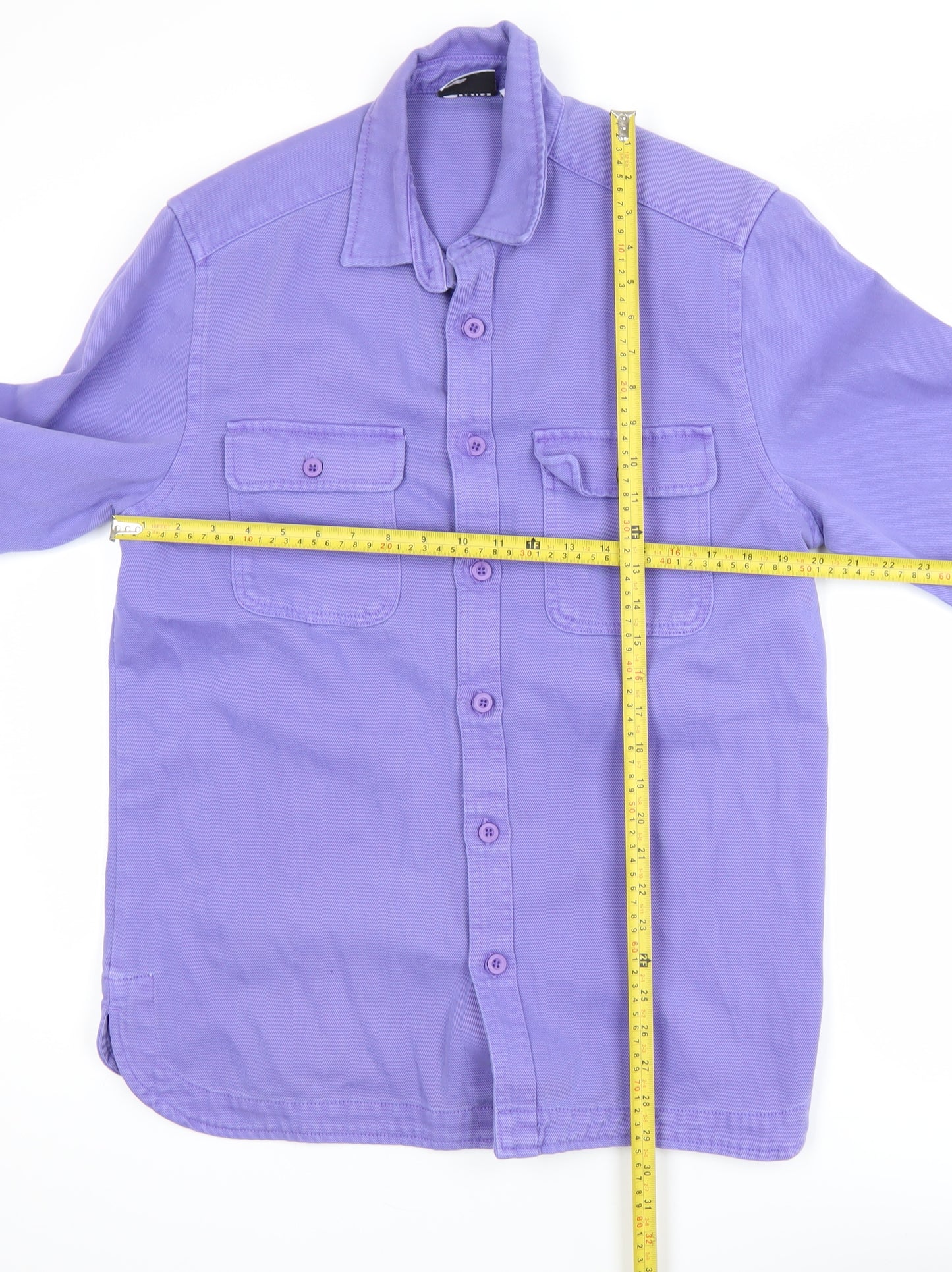 ASOS DESIGN Women Purple Cotton Bee Embroidered Jacket M
