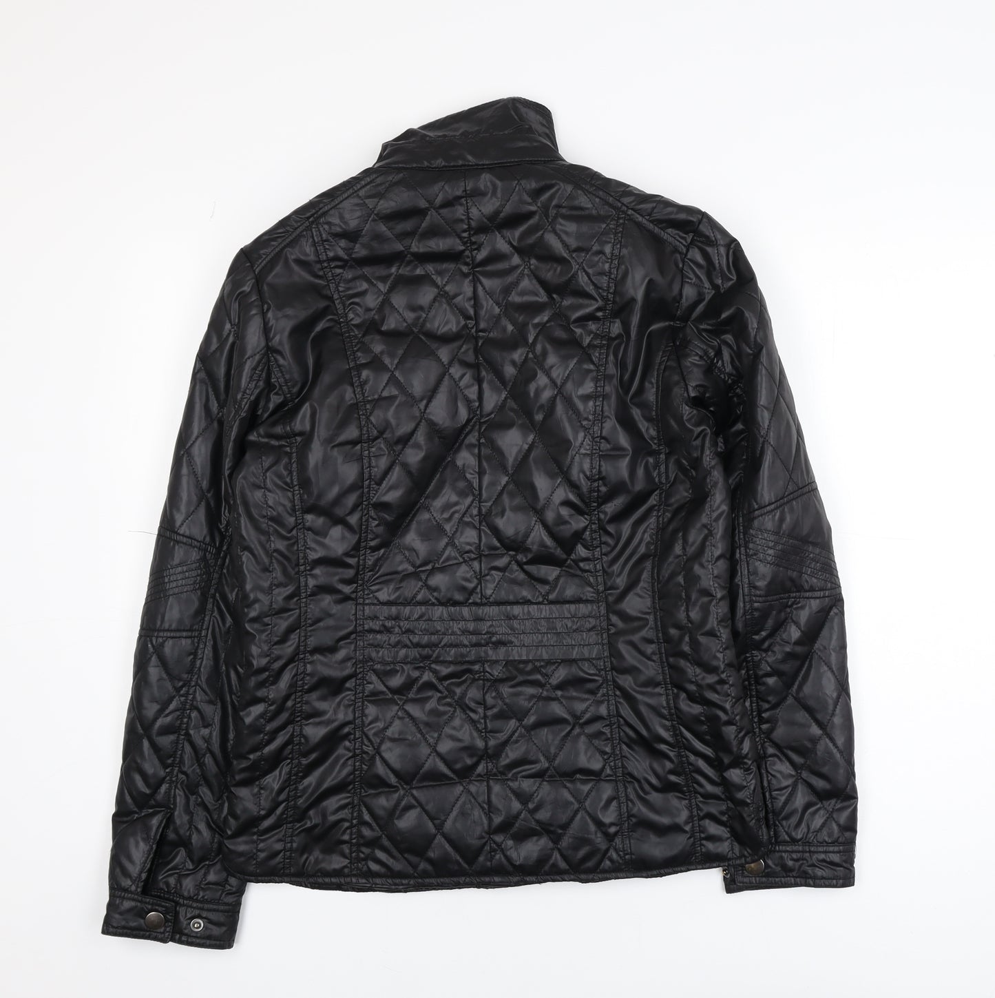 b.young Women's Black Quilted Short Jacket Size 10