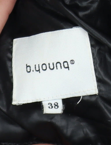 b.young Women's Black Quilted Short Jacket Size 10