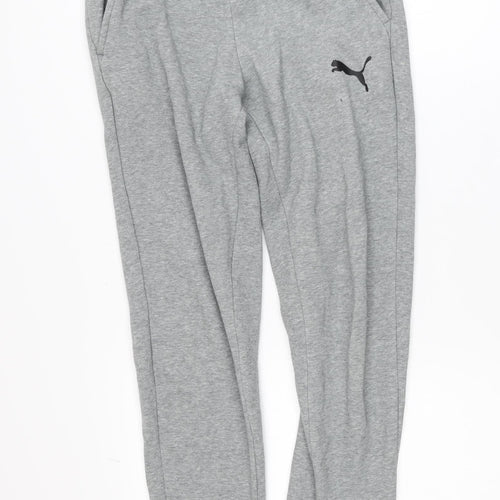 Puma Men’s Grey Jogger Sweatpants Size S Elastic Waist Casual