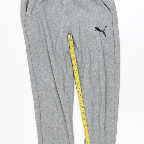 Puma Men’s Grey Jogger Sweatpants Size S Elastic Waist Casual