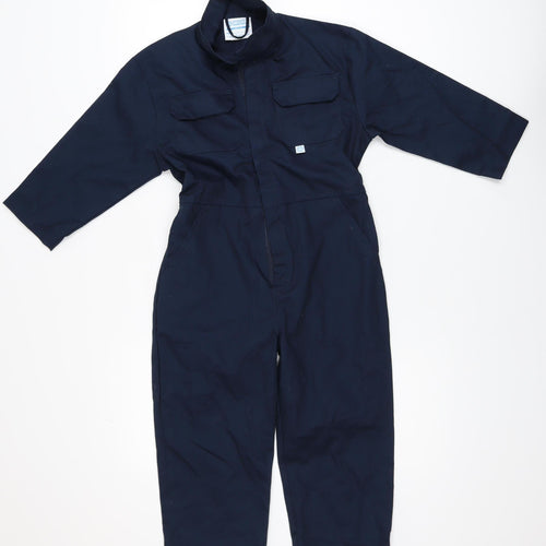 Fort Workwear Boys Blue 7-8 Years Full Zip Coverall Boiler Suit