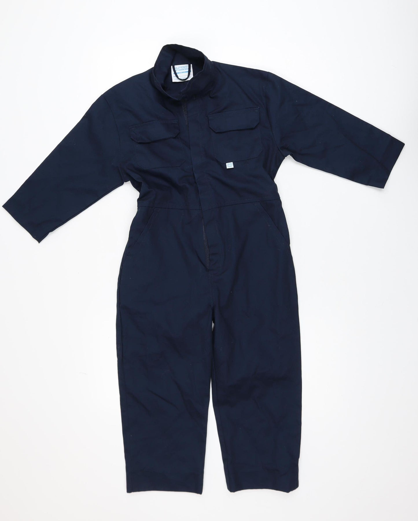 Fort Workwear Boys Blue 7-8 Years Full Zip Coverall Boiler Suit