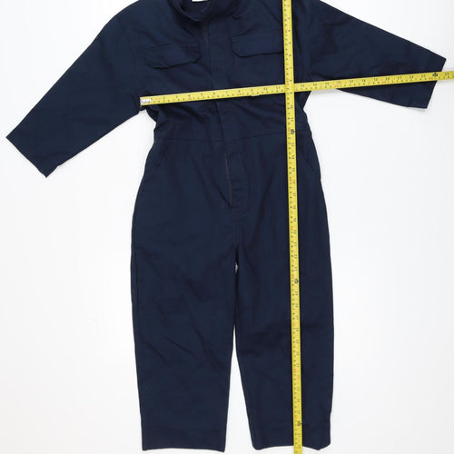Fort Workwear Boys Blue 7-8 Years Full Zip Coverall Boiler Suit