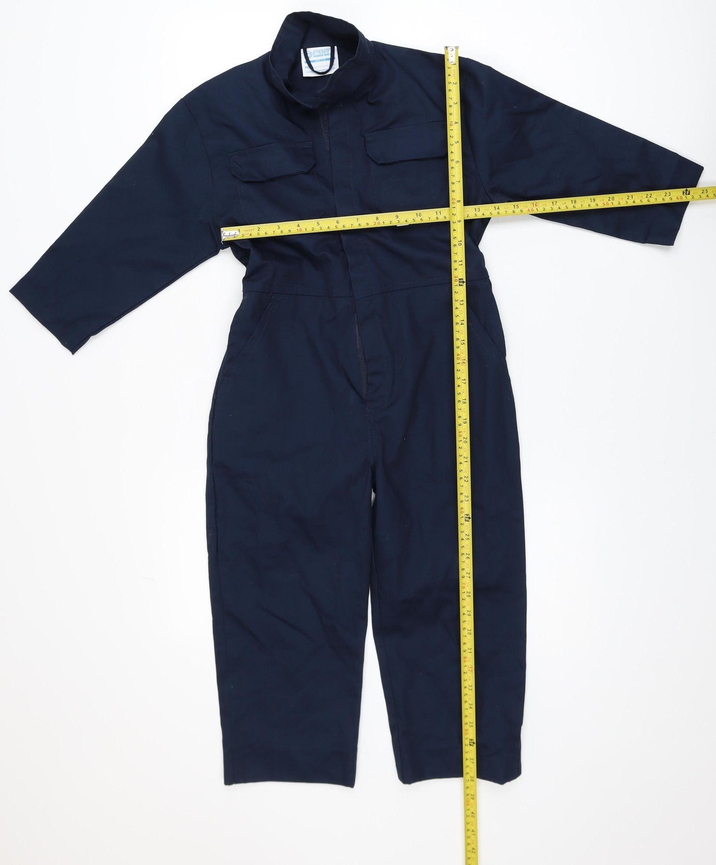 Fort Workwear Boys Blue 7-8 Years Full Zip Coverall Boiler Suit