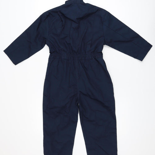 Fort Workwear Boys Blue 7-8 Years Full Zip Coverall Boiler Suit