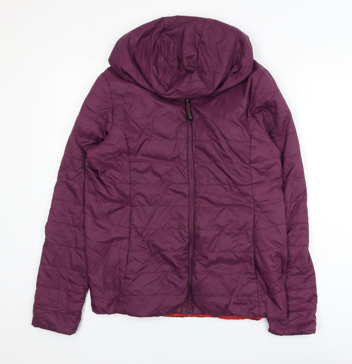 Rohan Women's Purple Hooded Puffer Jacket M Water Resistant