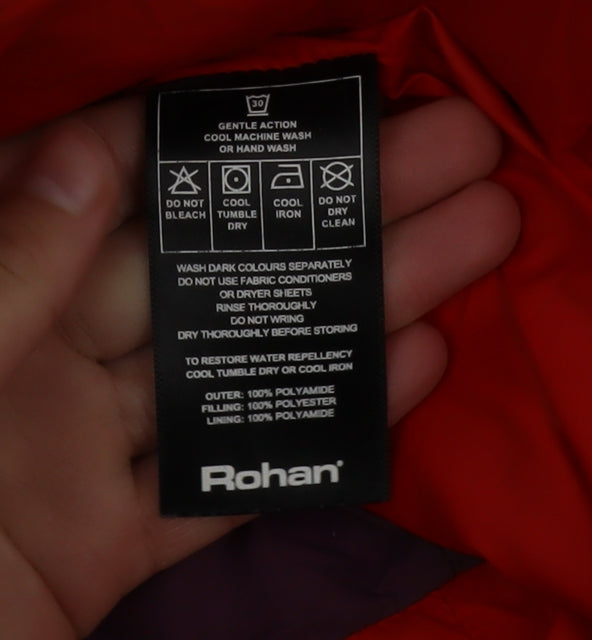 Rohan Women's Purple Hooded Puffer Jacket M Water Resistant