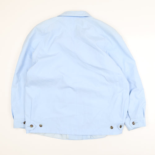 David Barry Women's Blue Size 16 Buttoned Casual Jacket